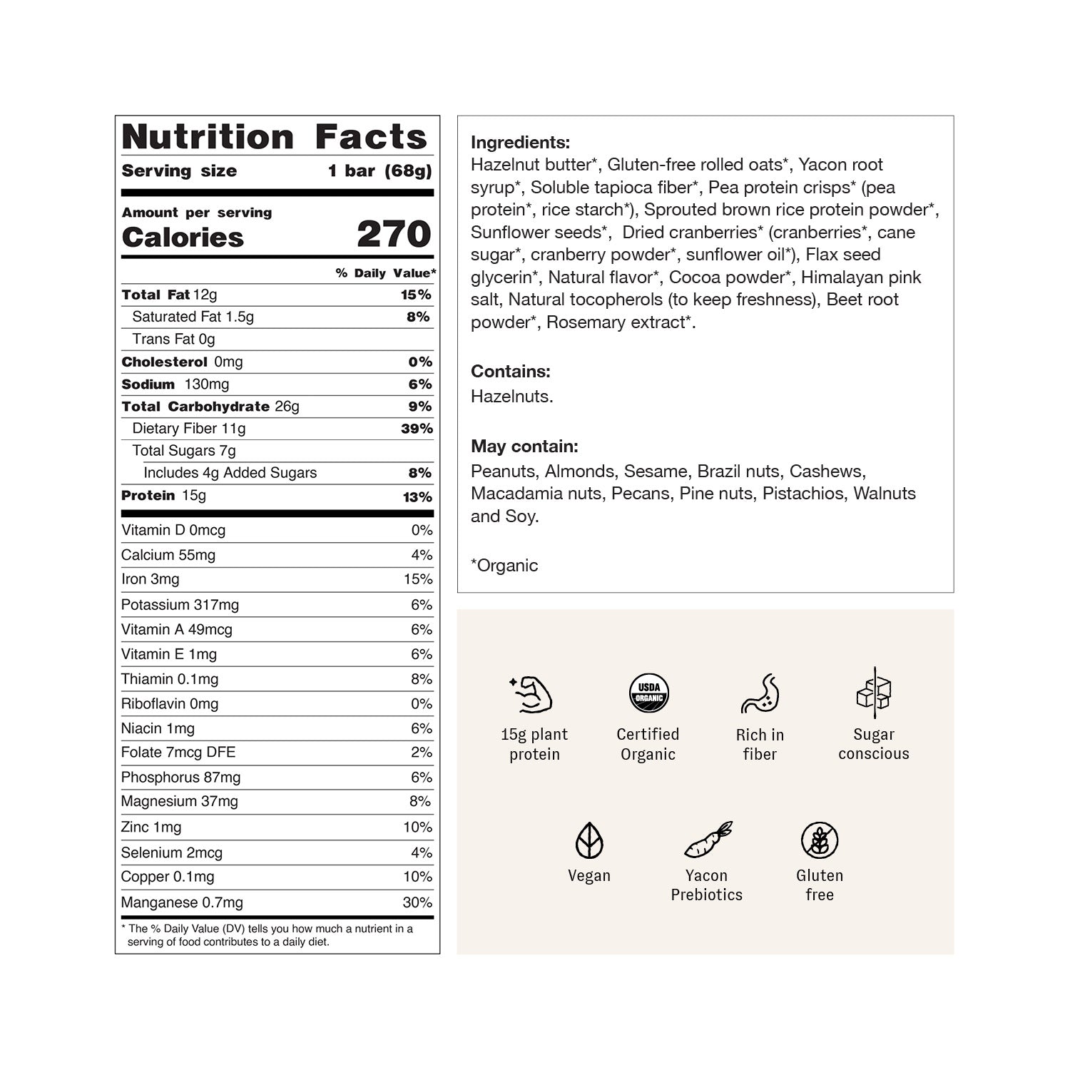 Cocoa + Hazelnut (12 Bars)