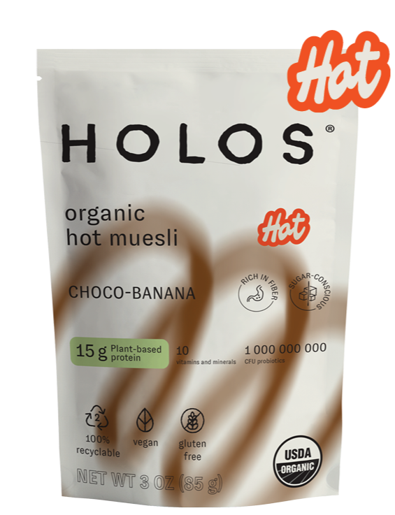 Hot choco-Banana muesli pack