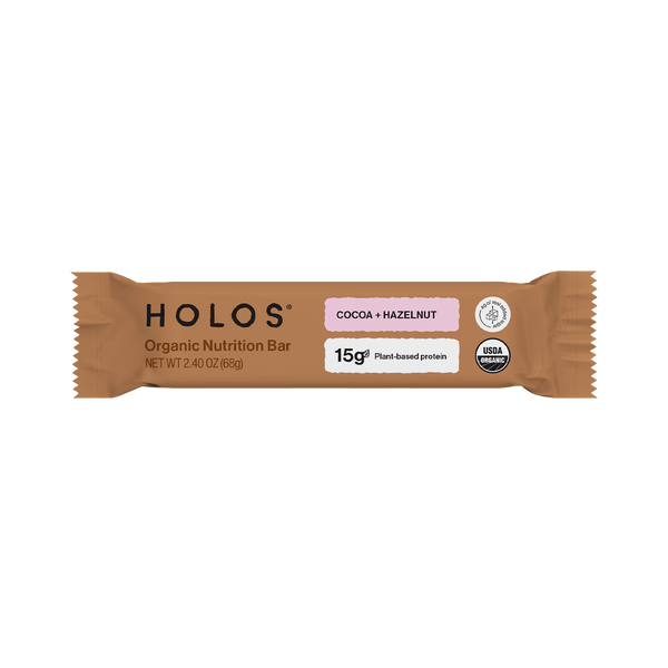 HOLOS nutrition bar cocoa+hazelnut pack